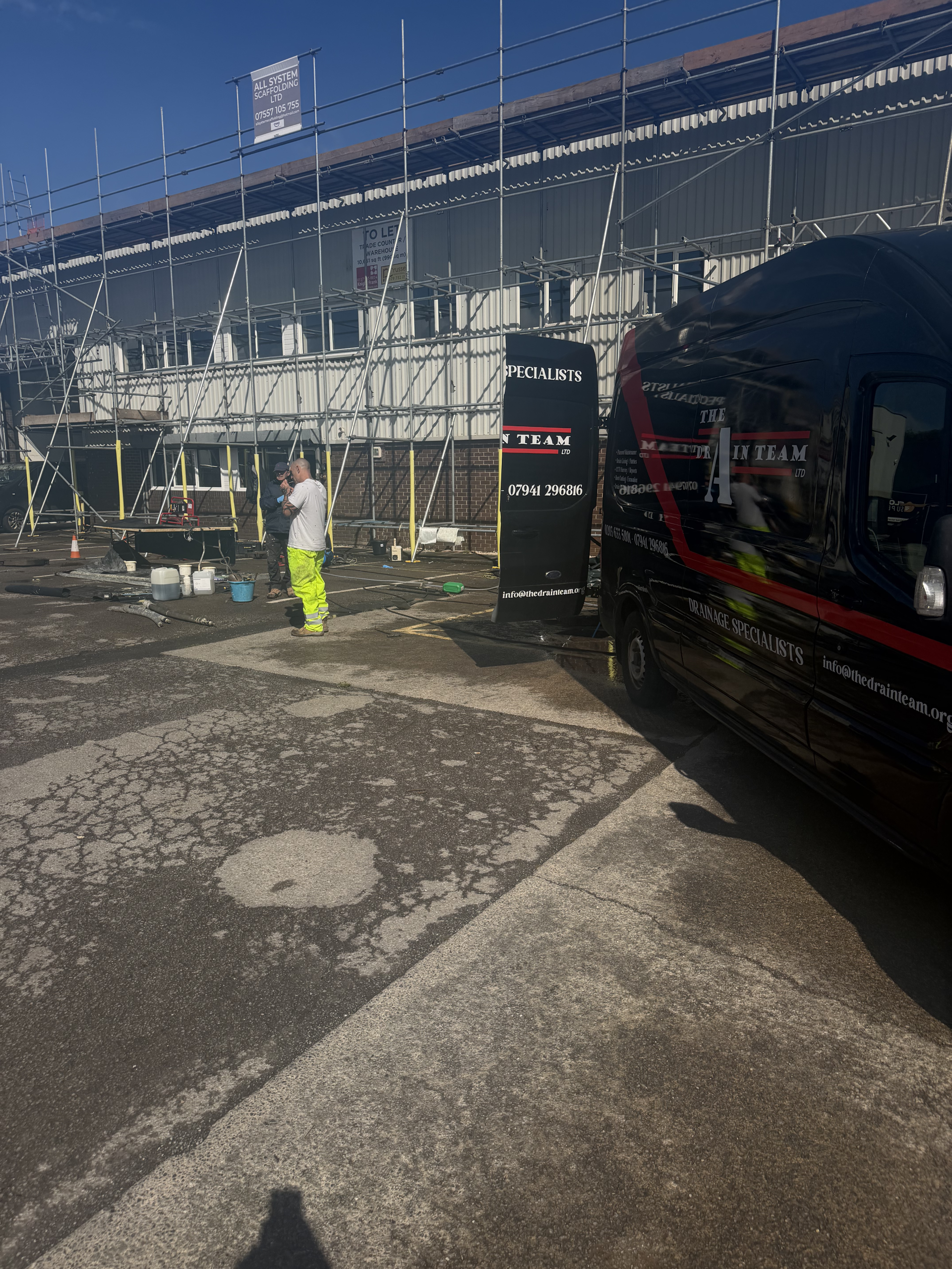 Drainage project undertaken at Avonbridge Industrial Estate