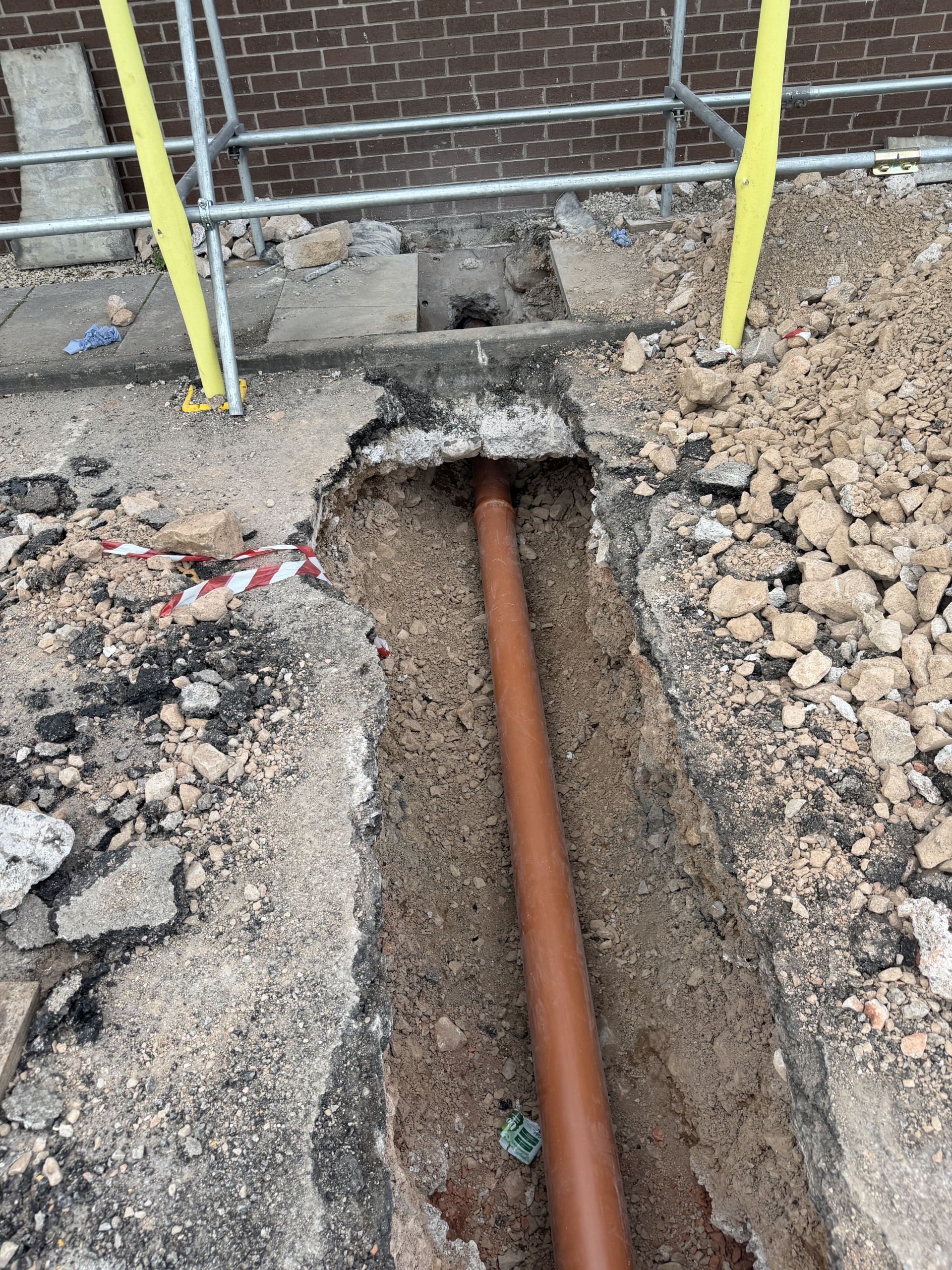 Drainage project undertaken at Avonbridge Industrial Estate